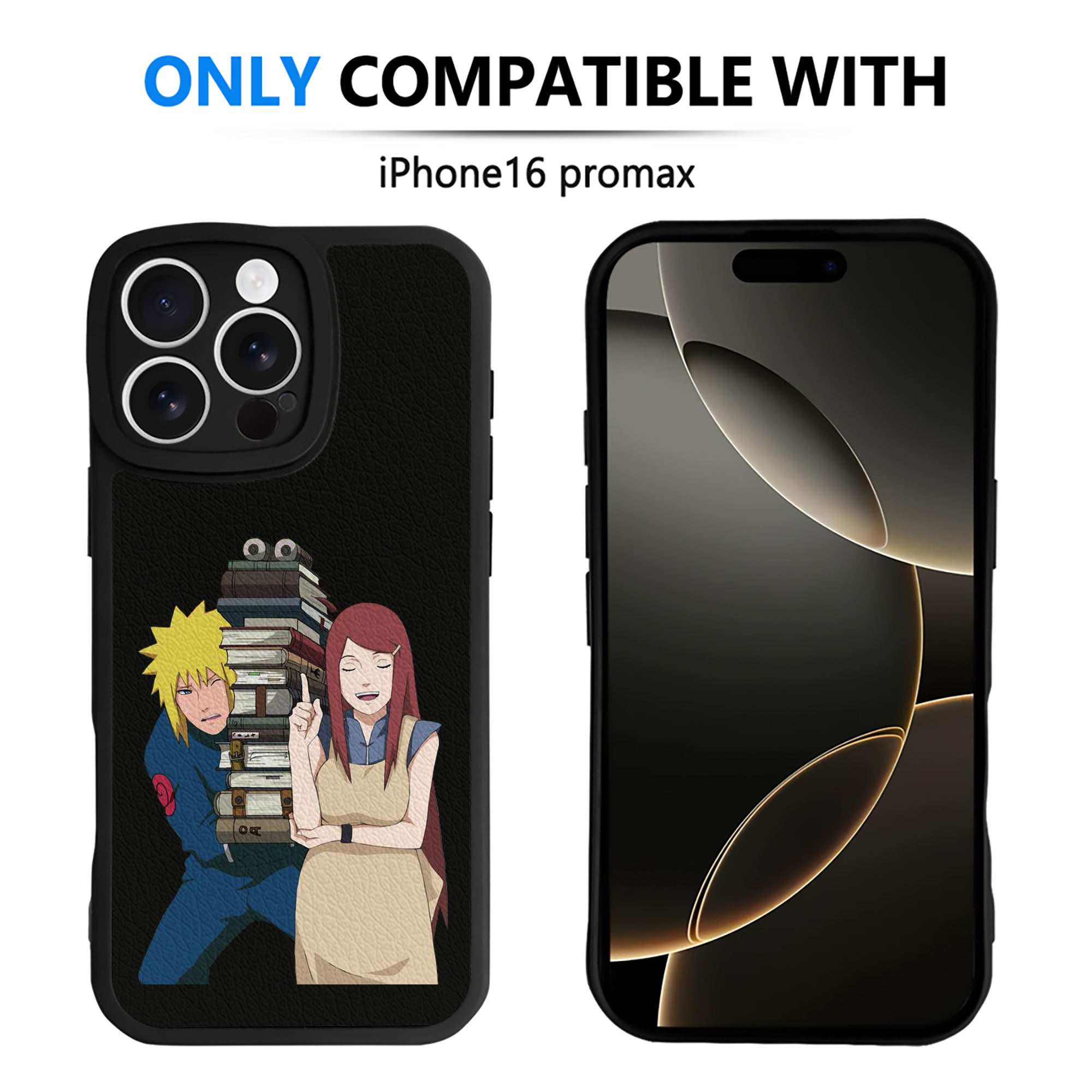 （画像用） NARUTO -ナルト- 波風 ミナト Namikaze Minato 【iPhone 16シリーズ対応】シリコンスマホケース（レザー調） 材質：シリコン